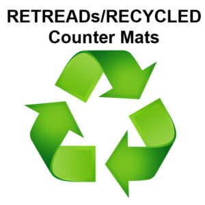 RETREADs /RECYCLED Counter Mats - 3/32 thick